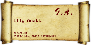 Illy Anett névjegykártya