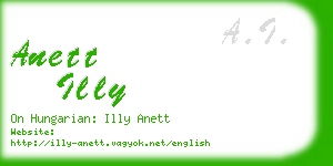 anett illy business card